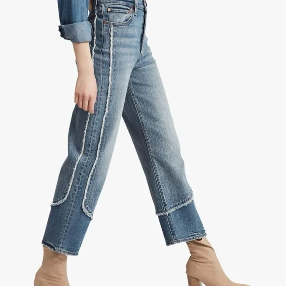 Levi's Ribcage straight Women's Blue Straight Leg Jeans - Picture 2 of 13